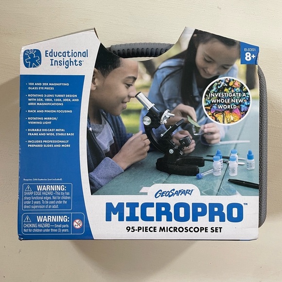 Brand new with tags! Kids microscope set STEM science educational learning - Picture 1 of 8